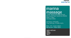 Desktop Screenshot of marinamassage.com